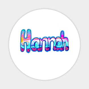 Top 10 best personalised gifts  a. Hannah -personalised,personalized name nautical pattern Magnet